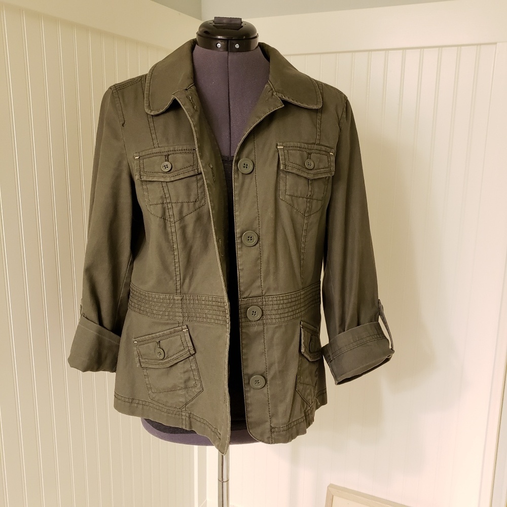 LOFT | Olive Green Utility Jacket